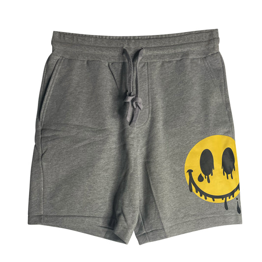 2023 Smiles Series: Yellow/Black Melting Smiley Face Unisex Sweat Short